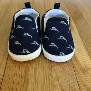Tommy Bahama Baby Soft Bottom Shoes, Swordfish, Navy, Beach, Canvas Like, Preppy